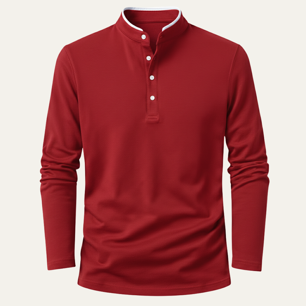 The Willowlake Ridge Men’s  Cotton Slim Fit Mandarin Collar Henley T Shirt