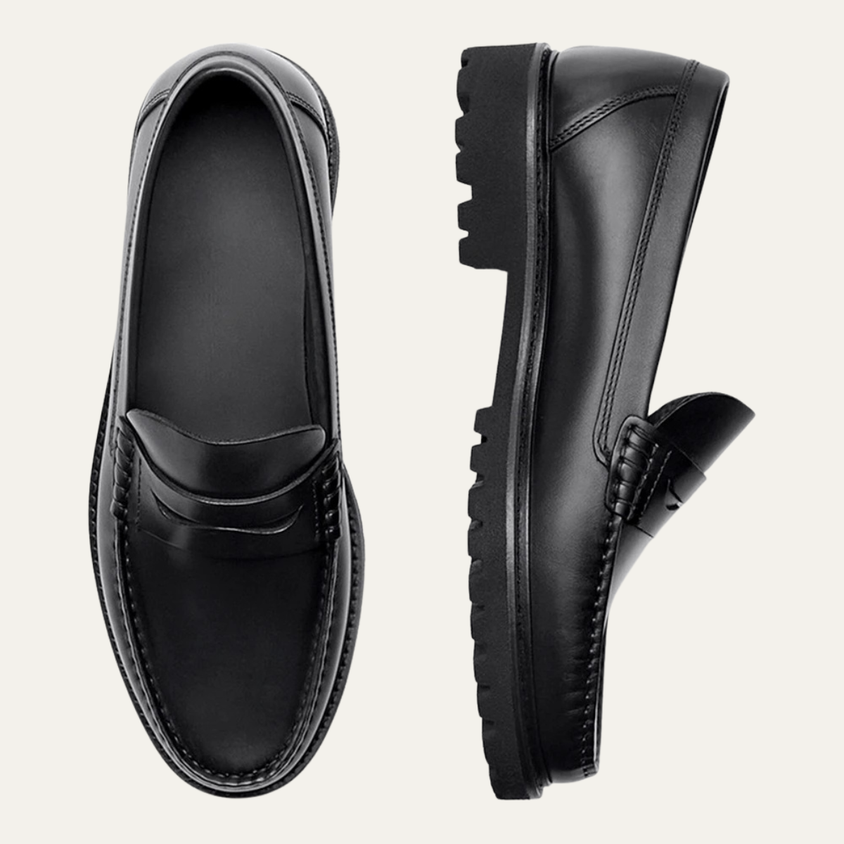 The Bellcrest Men’s Full Grain Faux Leather Casual Loafer Shoes
