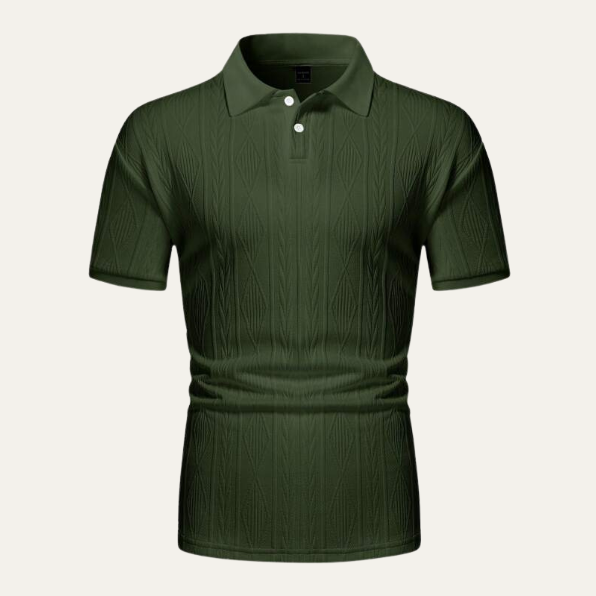 The Willowstone Ridge Men’s Textured Button Up Trendy Polo Shirt