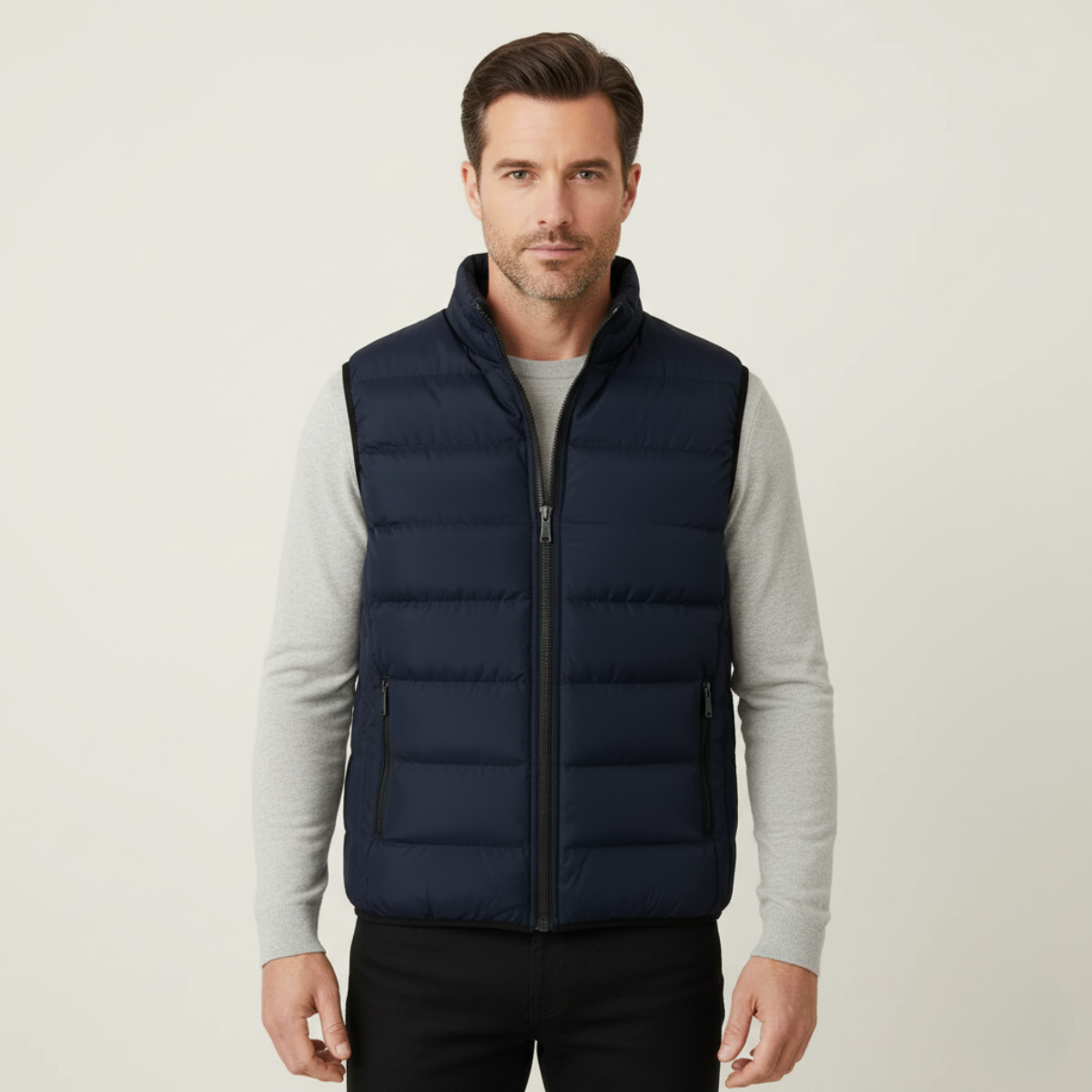 The Chiron Men’s Luxury Puffer Quilted Vest - 2025