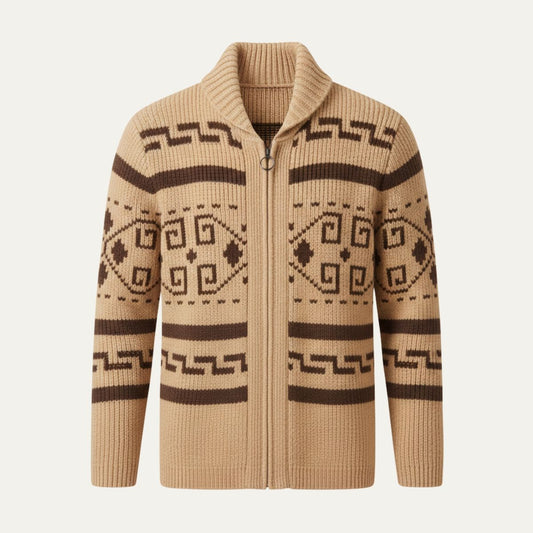 The Orvieto Men’s Vintage Thick Winter Shawl Collar Knit Cardigan