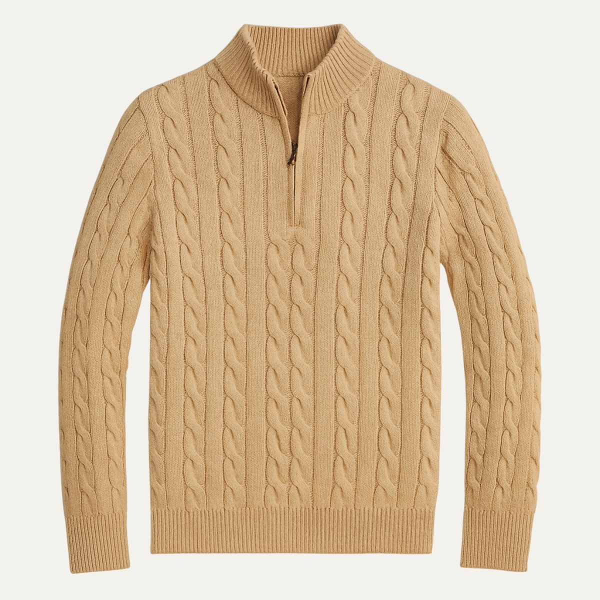 The Salina Men's Half Zip Mock Neck Knitted Sweater