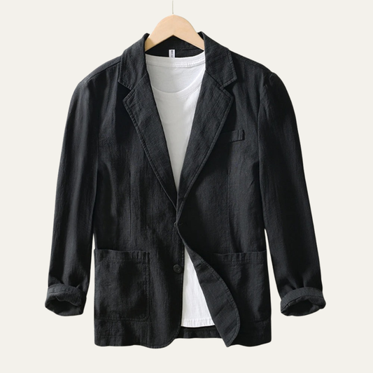 The Lakeshore Men’s Breathable Linen Suit Jacket