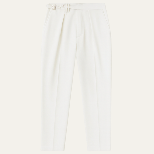 The Burleigh Men’s Tailored Slim Fit Pleated Casual Dress Pants