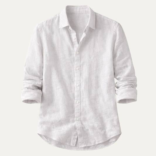 The Silverwood Hill Men's Lightweight Linen Summer Casual Button Up Shirt