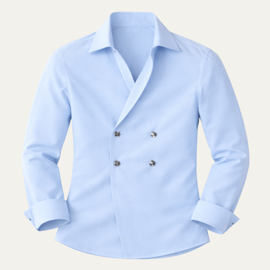 The Montpellier Men’s Slim Fit  Double Breasted Dress Shirt
