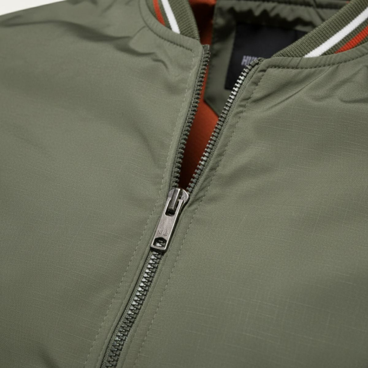 Men's Lightweight Bomber Jacket Sage Green Zip Up