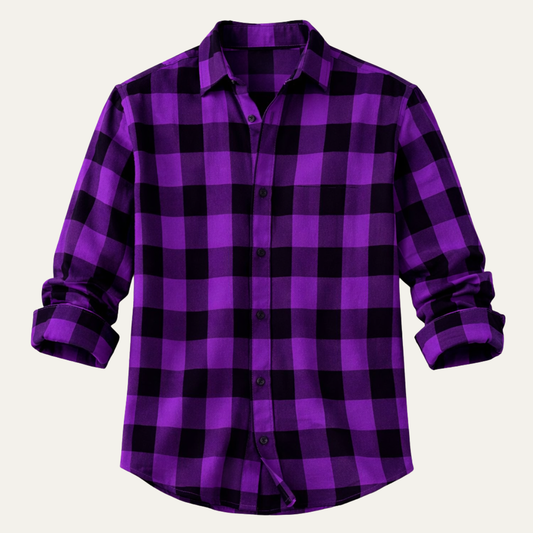 The Desenzano Men’s Trendy Plaid Button Up Shirt