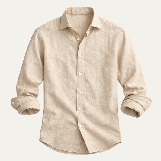 The Naples Bay Men’s Casual Summer Linen Shirt