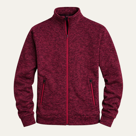 The Hazelwood Men’s Zip Up Collar Casual Sweater Jacket