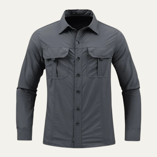 The Montbrook Men’s Tactical Multi Pocket Outdoor Cargo Shirt