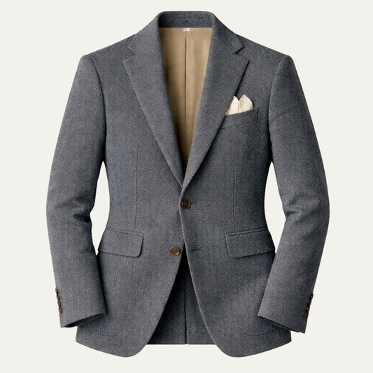 The Normandy Men’s Classic Tailored Single Breasted Blazer Jacket