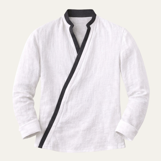 The Toulouse Men’s Lightweight V Neck Buttonless  Shirt