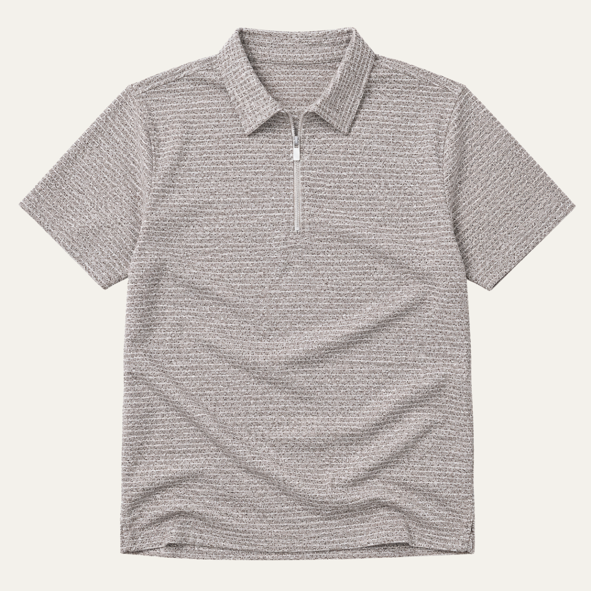 The Ravenswood Men’s Waffle Knit Half Zip Polo Shirt