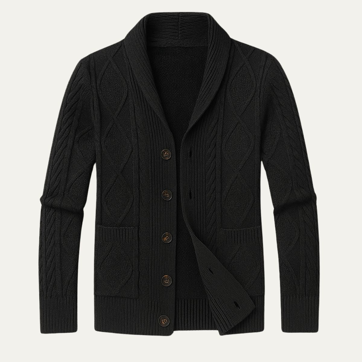 The Lanchester 100% Cashmere Cardigan for Men