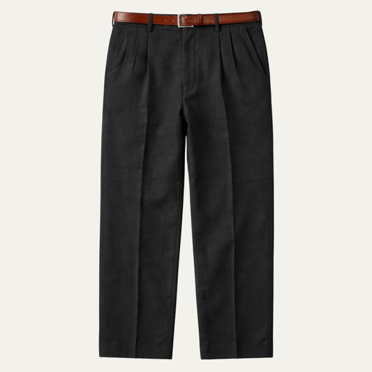 The Millhaven Men's Vintage Casual Pleated Straight Pants