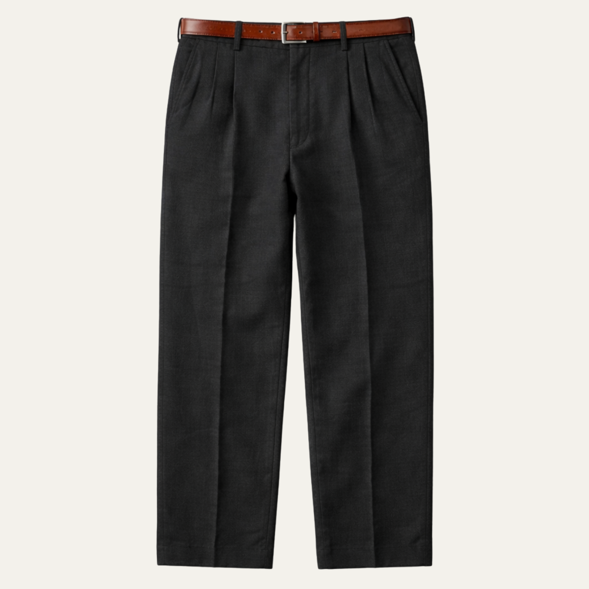 The Millhaven Men's Vintage Casual Pleated Straight Pants