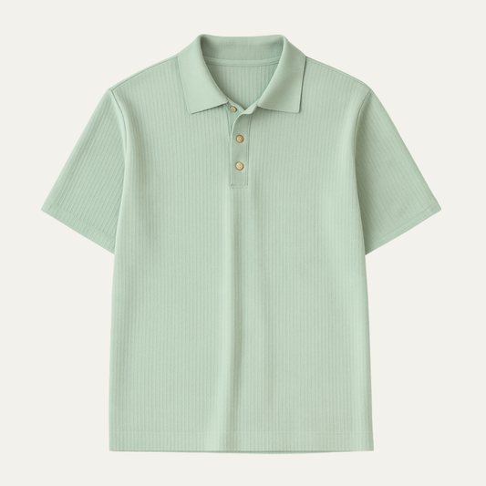 The Portsea Men’s Contrast Collar Casual Short Sleeve Polo Shirt