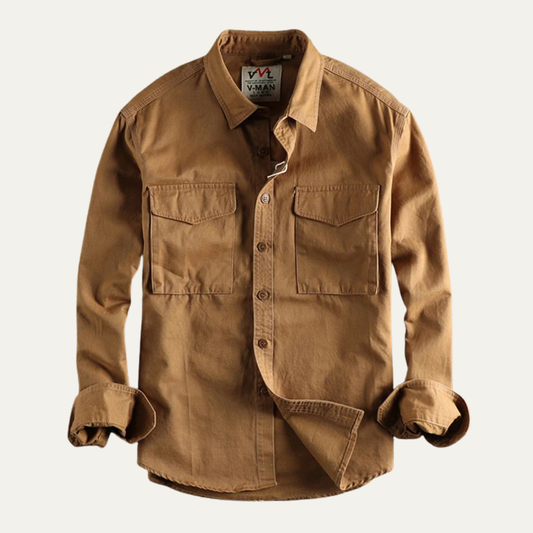 The Hartwell Men's Safari Style Button Up Casual Shirt