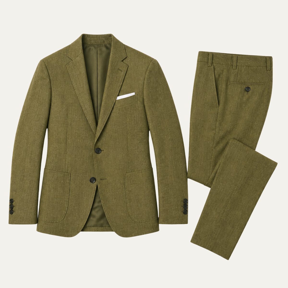 The Sheffield Men’s Slim Fit Set – Two Piece Business Wedding Suit