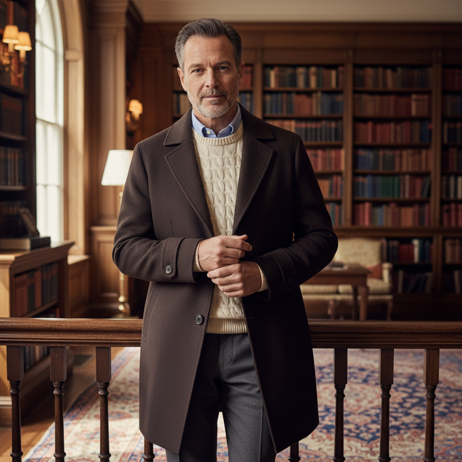 The Oakcrest – Men’s Smart Tailored Overcoat