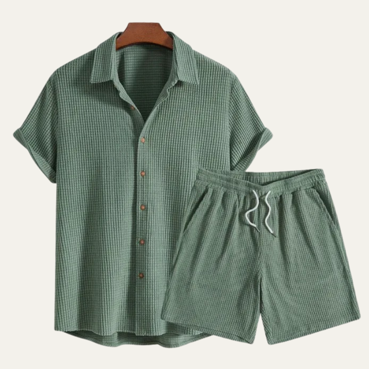 The Longview Men’s Summer Casual Set Shirt & Shorts