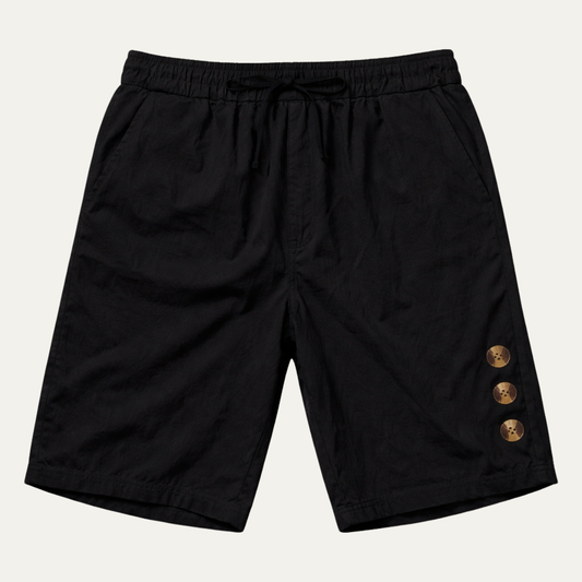 The Ashbury Men’s Casual Button Detail Drawstring Summer Shorts