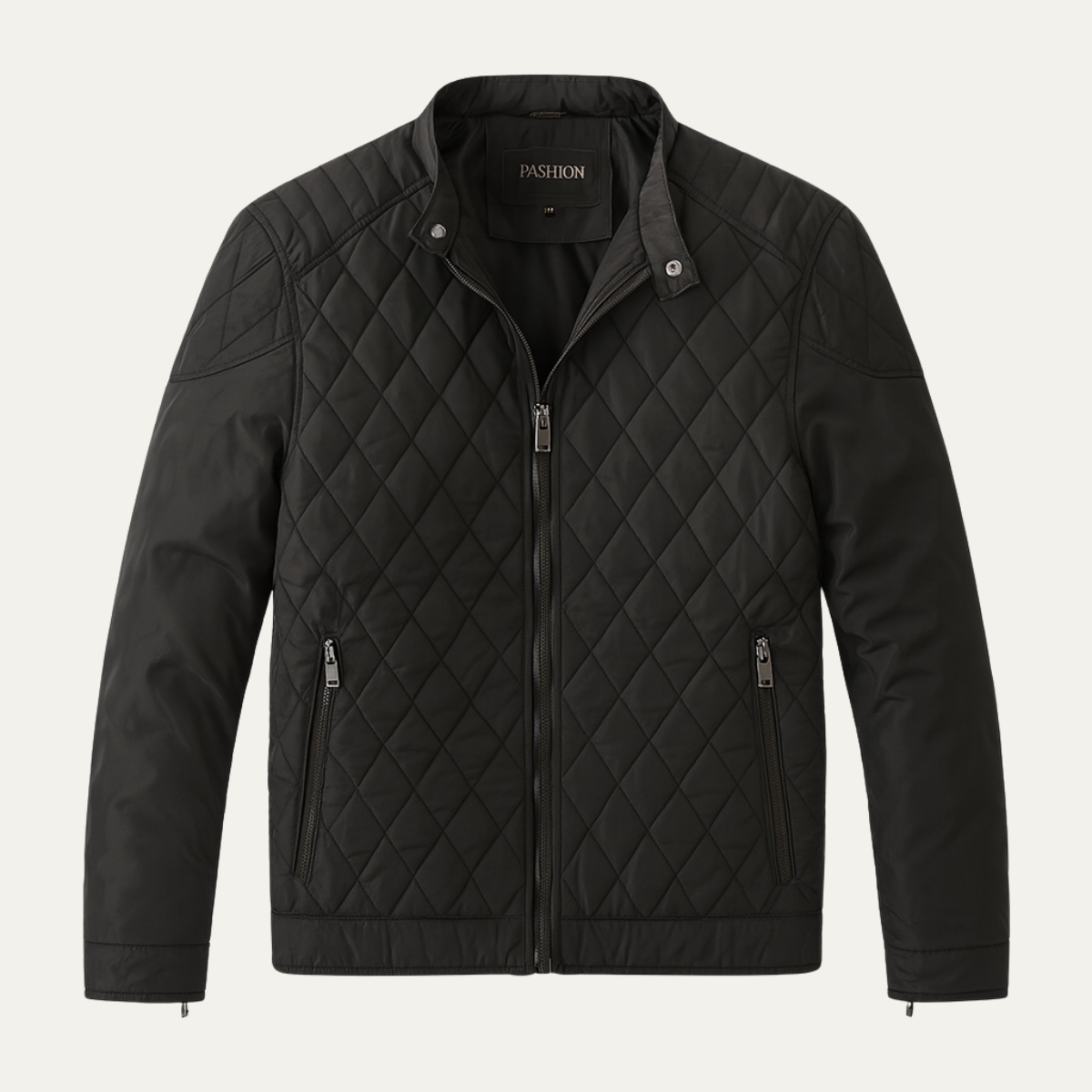 The Crestfall Men’s Warm Padded Zip Up Quilted Jacket