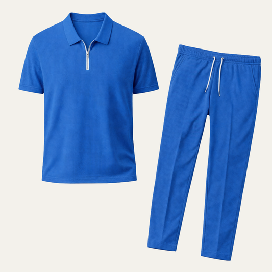 The Bellview Men’s Relaxed Fit Short Sleeve Top & Pants Set