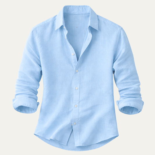 The Glenpark Ridge Men’s Linen Casual Button Up Shirt