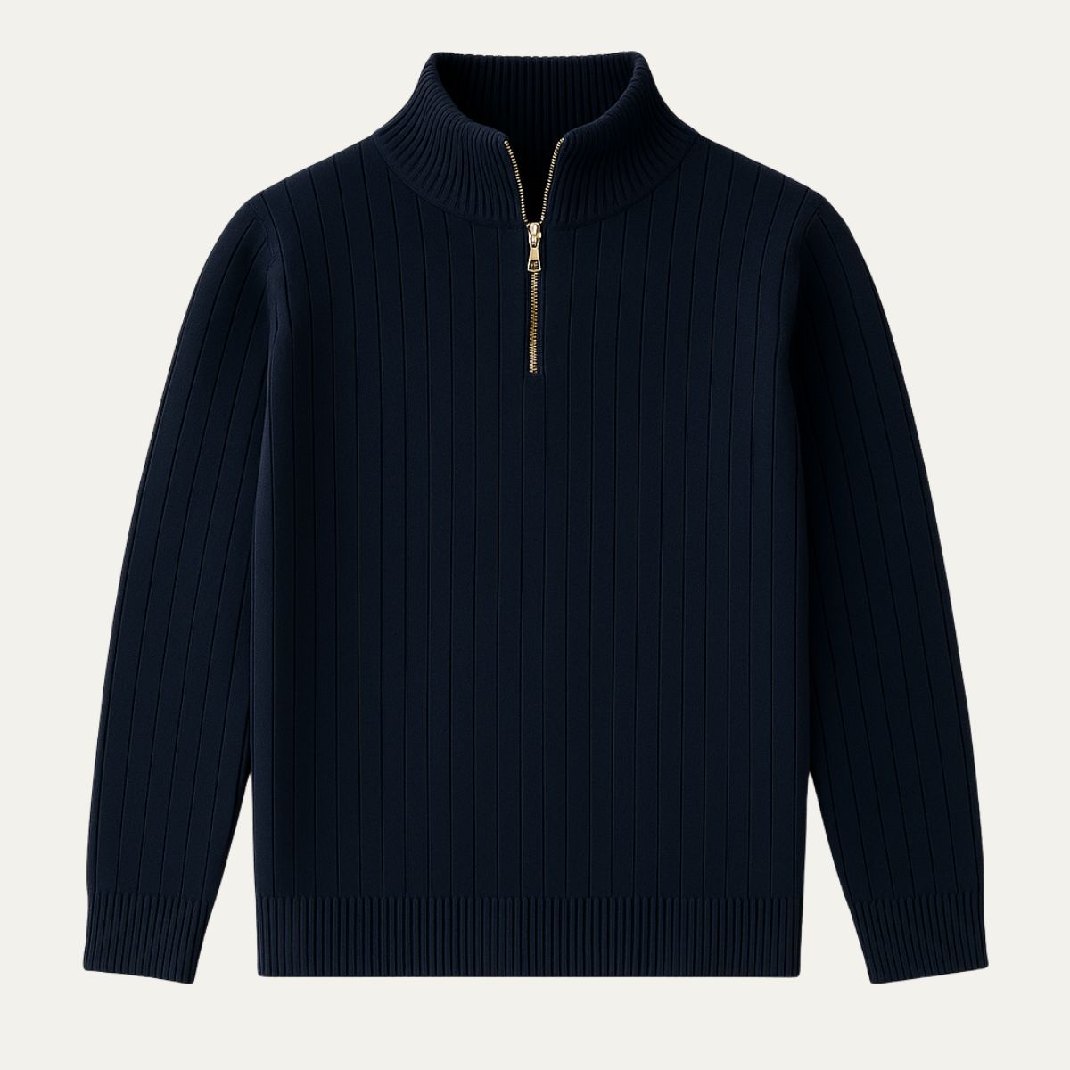 The Ashford Ribbed Half Zip Sweater for Men