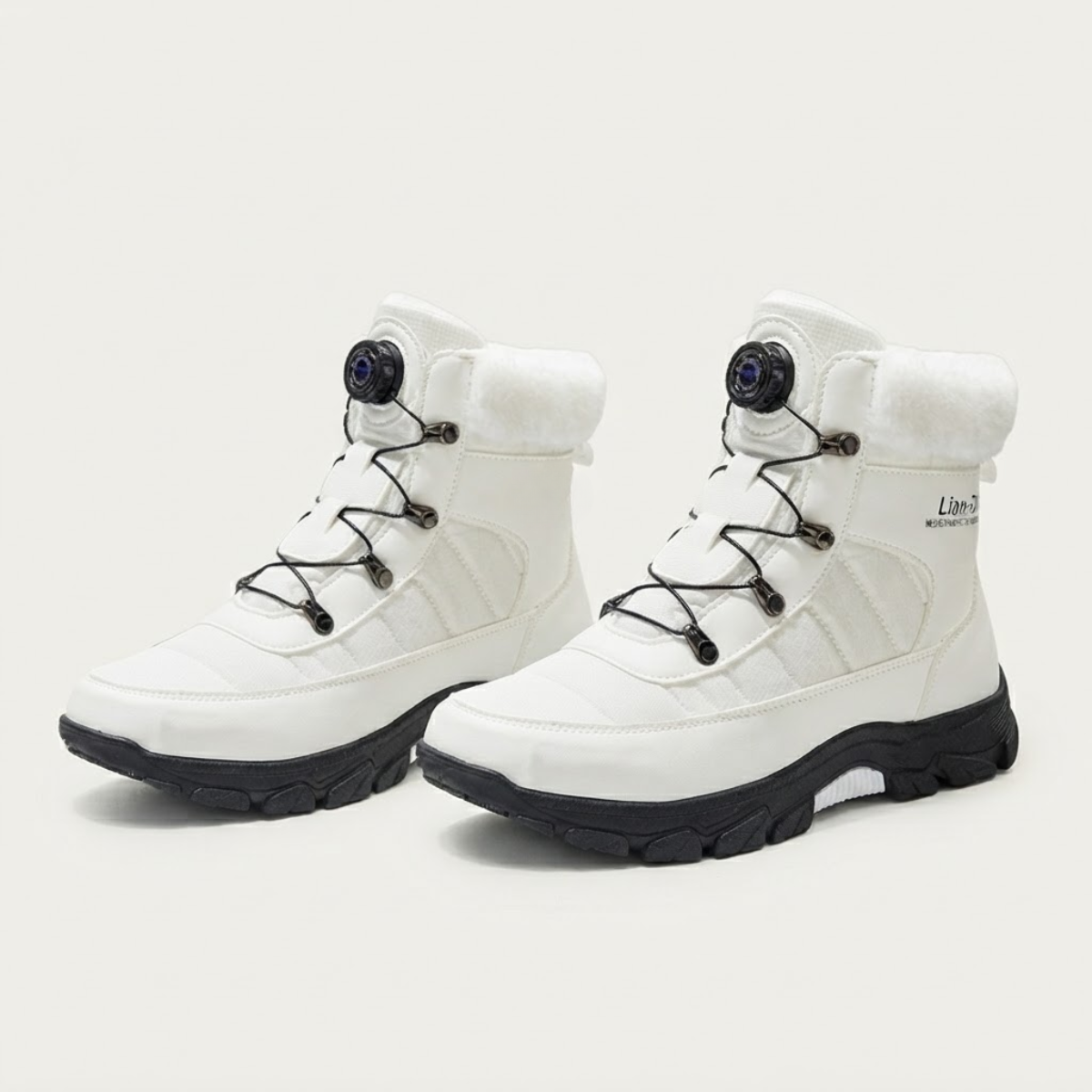 The Tarquinia Men’s Winter Warm Fur Lined High Top Anti Slip Snow Boots