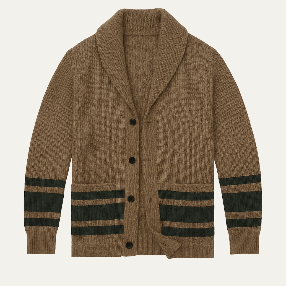 The Wexford Men’s Vintage Thick Knit Winter Cardigan