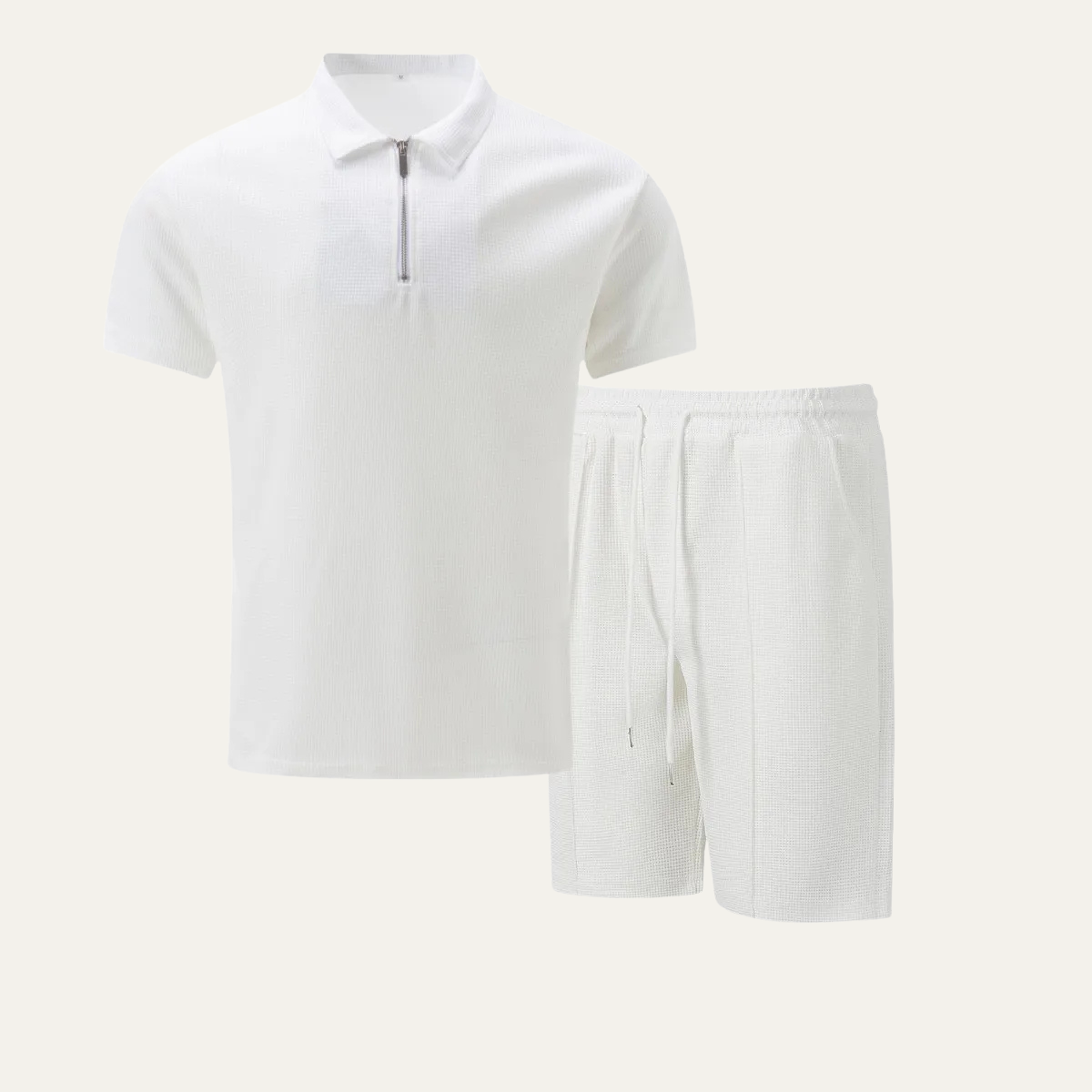 The Oakfield Park Men’s Solid Color Casual Summer Set – Shirt &amp; Shorts Set