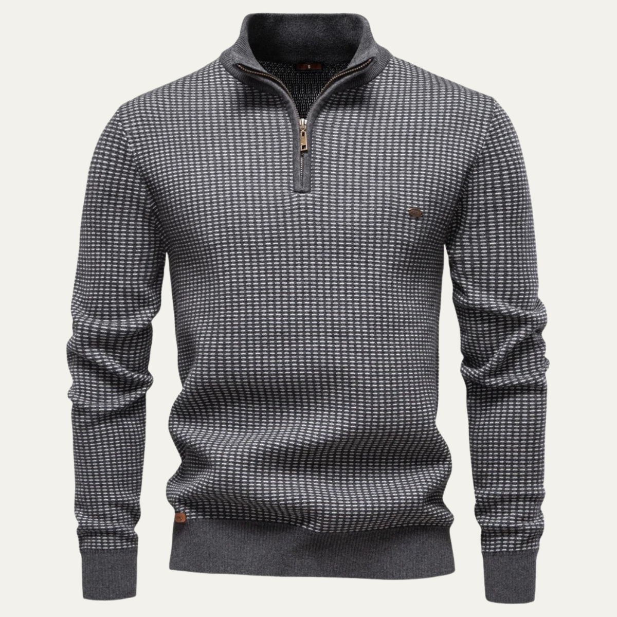 The Darrow Men’s Trendy Quarter Zip Knitted Sweater