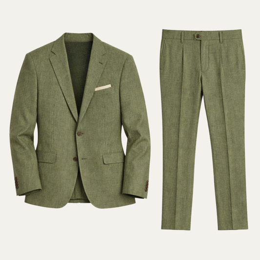 The North Ridge Men’s Casual Linen 2 Piece Set – Blazer & Pants