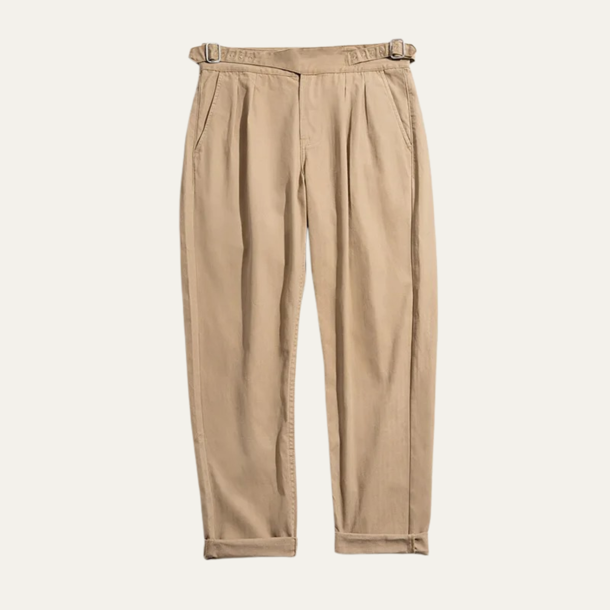 The Como Lago Men's Vintage High Waisted Cargo Gurkha Pants