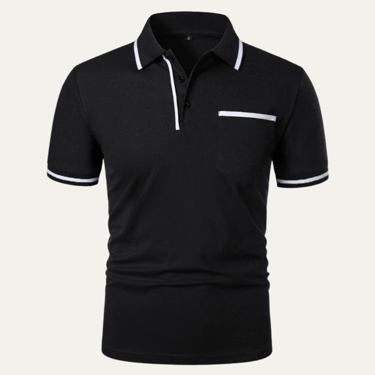 The Ridgefield Men’s Classic Cotton Polo Shirt with Contrast Trim