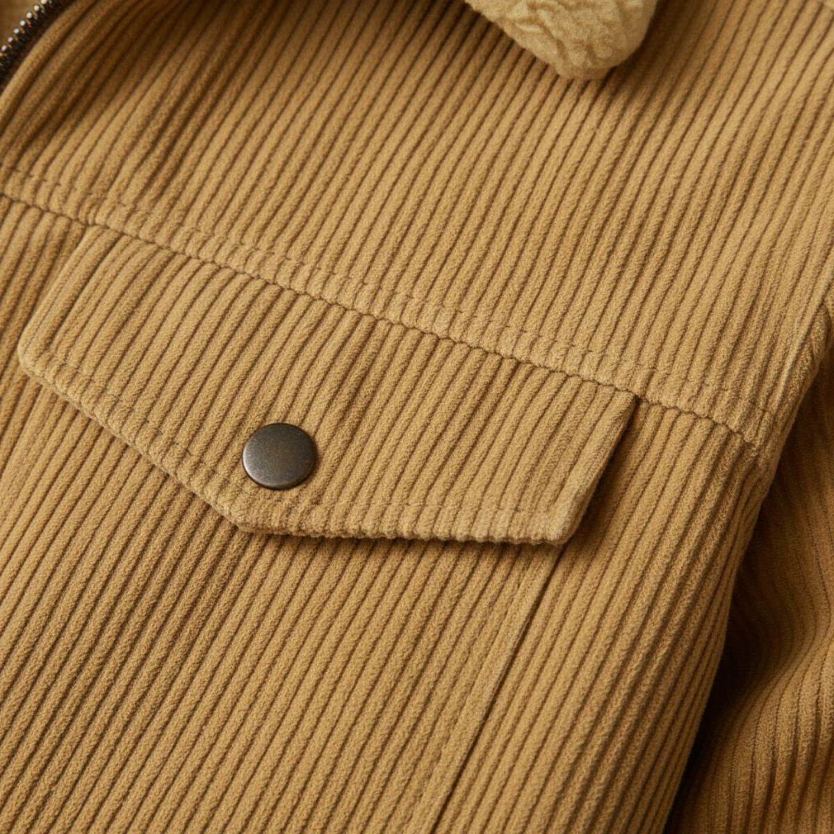 The Tallinn Fleece Lined Vintage Corduroy Jacket for Men