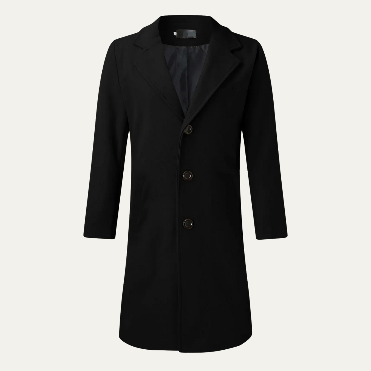 The Wilshire Men's Long Double Breasted Wool Blend Smart Overcoat