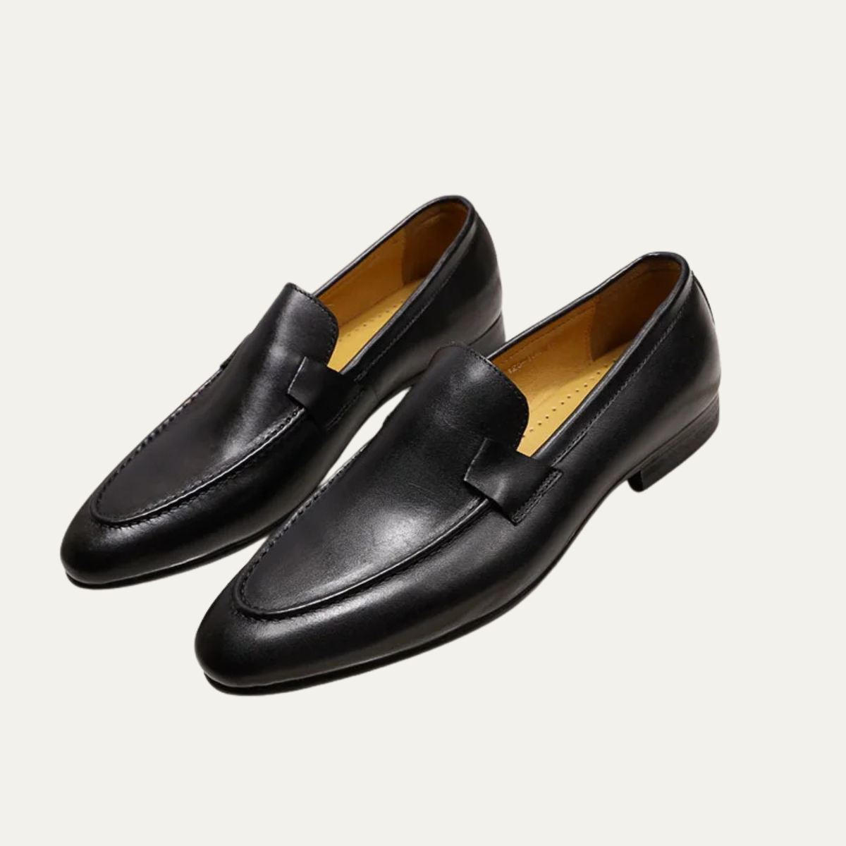 The Redstone Ridge Men's Handmade Business Faux Leather Dress Loafers