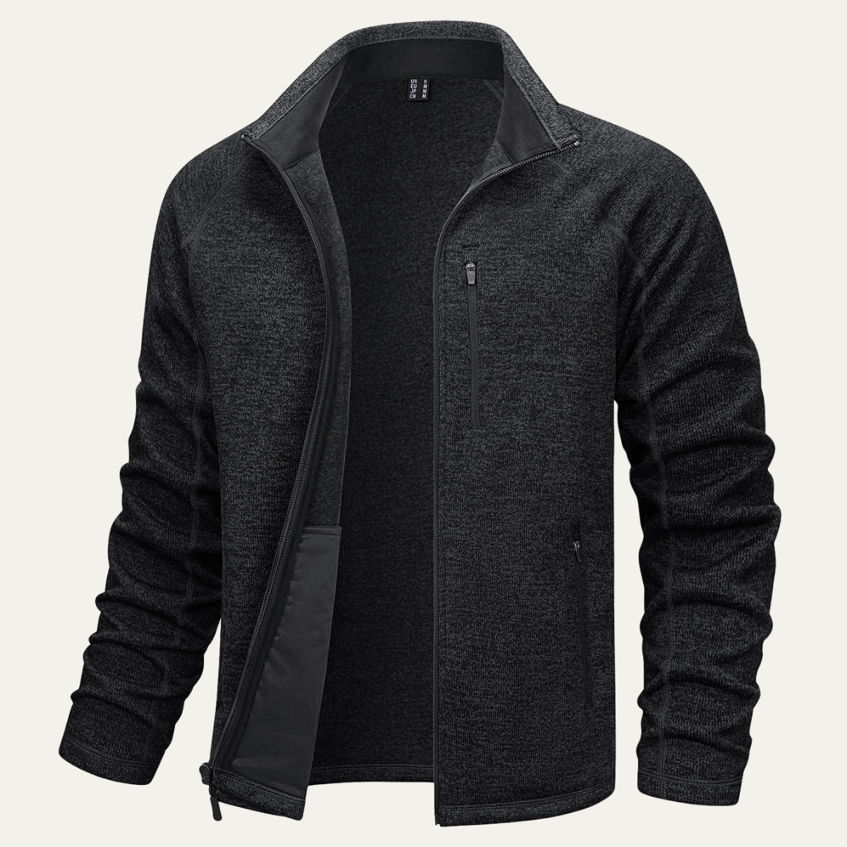 The Alghero Men’s Full Zip Warm Knitted Fleece Zip Jacket