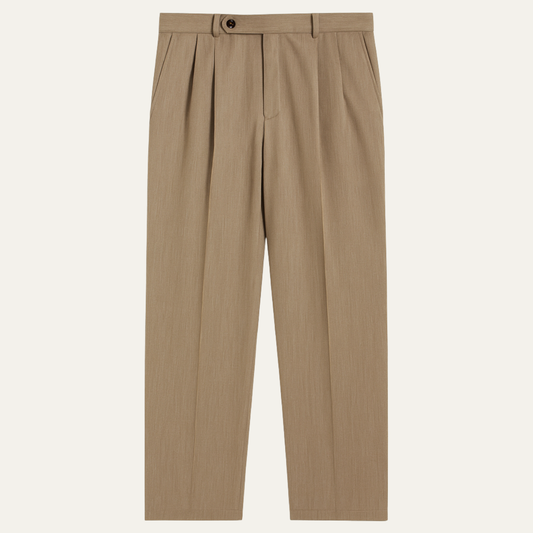 The Cottesloe Men’s Gurkha Wide Leg Pleated Smart Casual Dress Pants