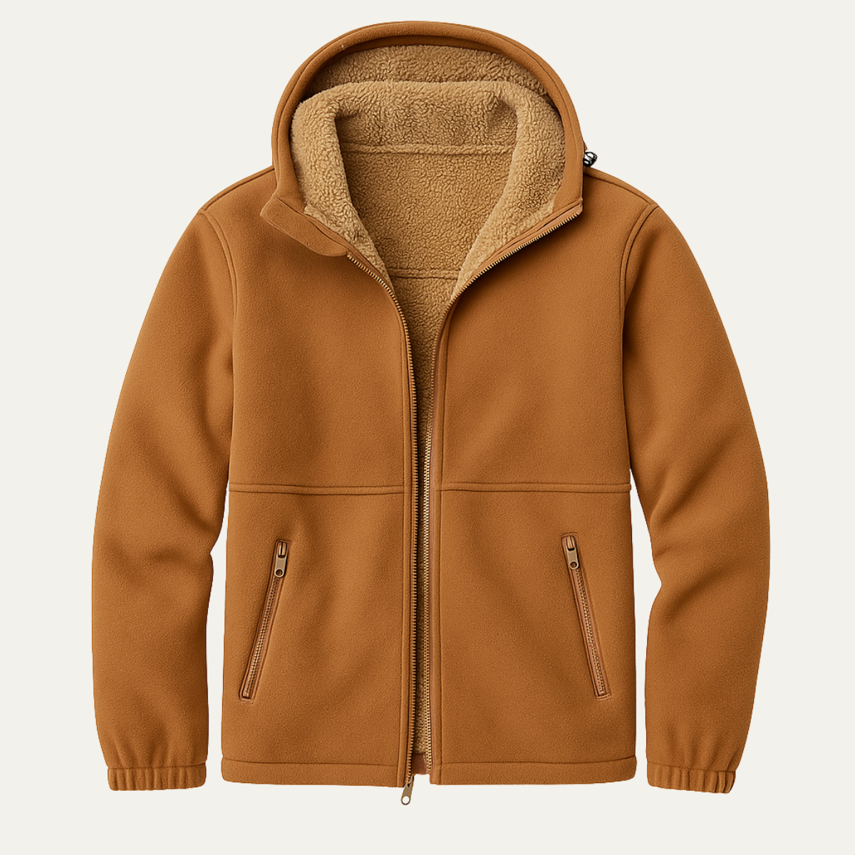 The Posillipo Men's Thick Winter Soft Shell Fleece Lined Hooded Jacket