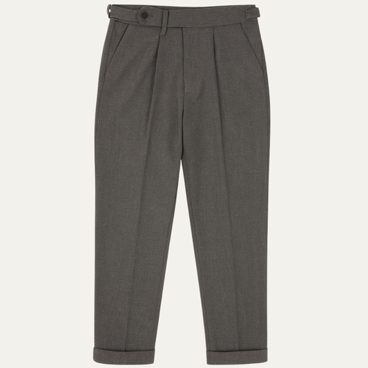 The Broadbeach Men’s Pleated Tailored Dress Pants with Adjustable Side Tabs