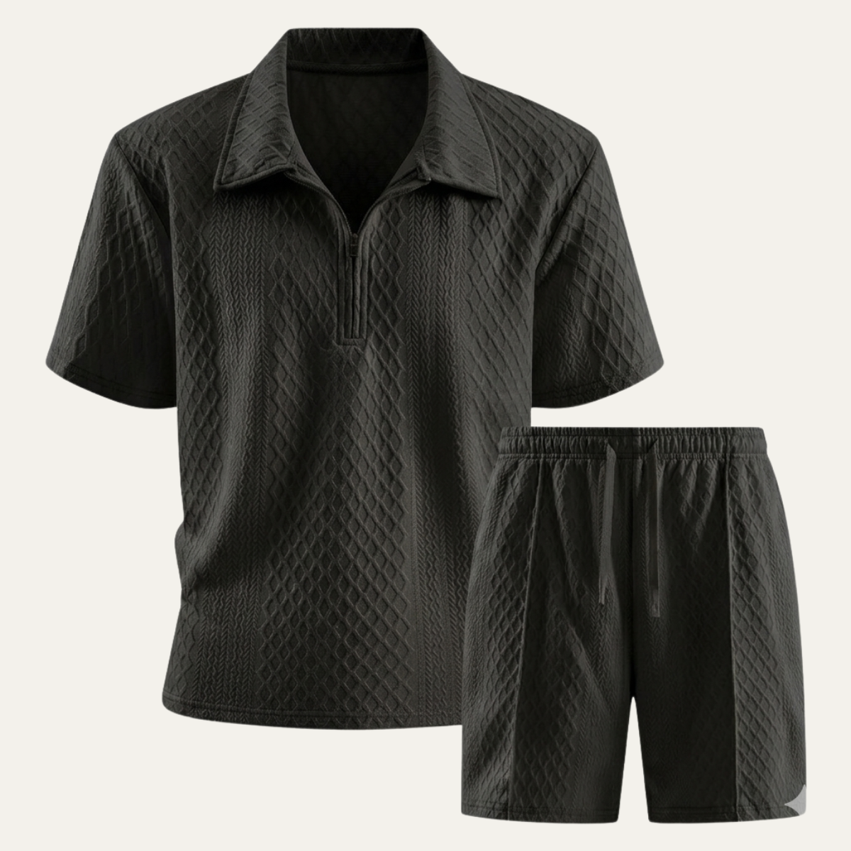 The Maplewood Men’s Casual Streetwear Set – Shirt & Shorts