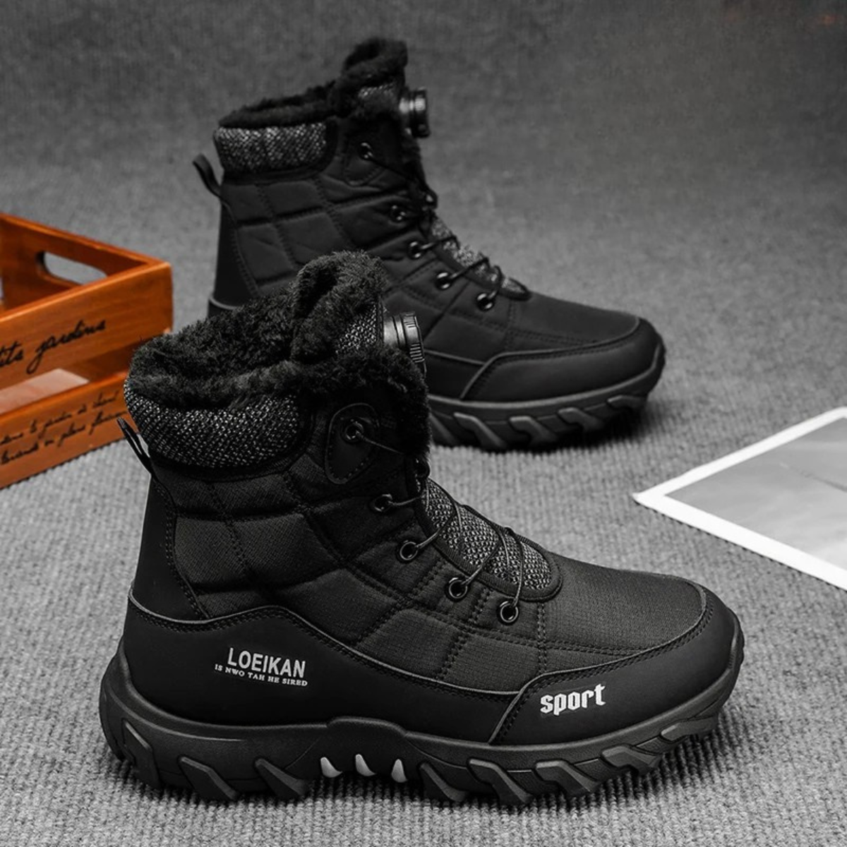 The Northpark Men’s Stylish Plush Lined Snow Boots