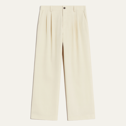 The Caloundra Men’s Premium Wide Leg Corduroy Pleated Dress Pants