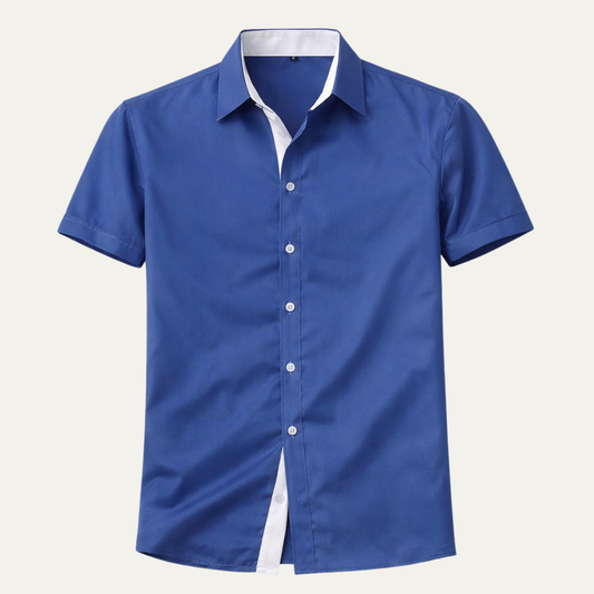 The Treviso Men’s Trendy Business Solid Button Up Shirt