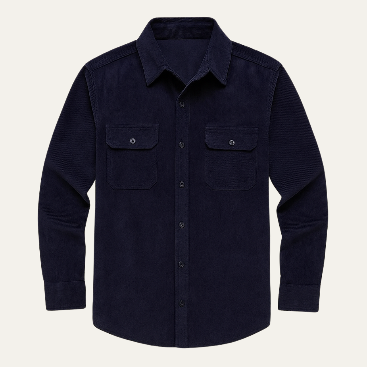 The Cascia Men’s Casual Button Up Corduroy Shirt